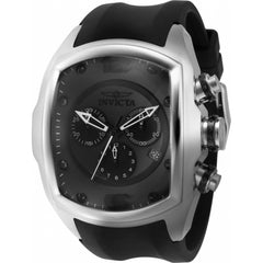 Invicta Men's Watch - Lupah Chronograph Date Display Black Dial Rubber Strap | 43638