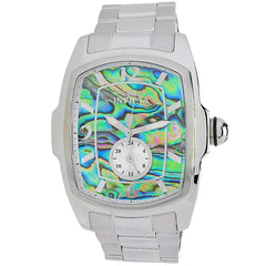 Invicta Men's Watch - Lupah Iridescent Abalone and Silver Tone Dial Bracelet | 39815