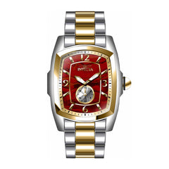 Invicta Men's Watch - Lupah Japanese Quartz Red Abalone Dial Steel Bracelet | 39825