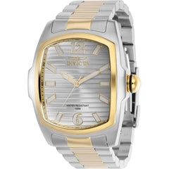 Invicta Men's Watch - Lupah Silver with Horizontal Lines Dial Steel Bracelet | 39807