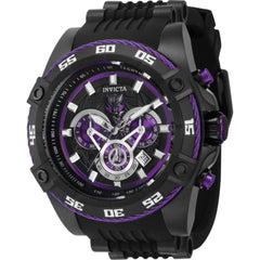 Invicta Men's Watch - Marvel Black Panther Chrono Steel and Rubber Strap | 40834