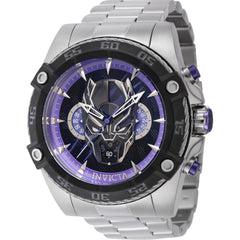 Invicta Men's Watch - Marvel Black Panther Chronograph Black and Purple Dial | 41233