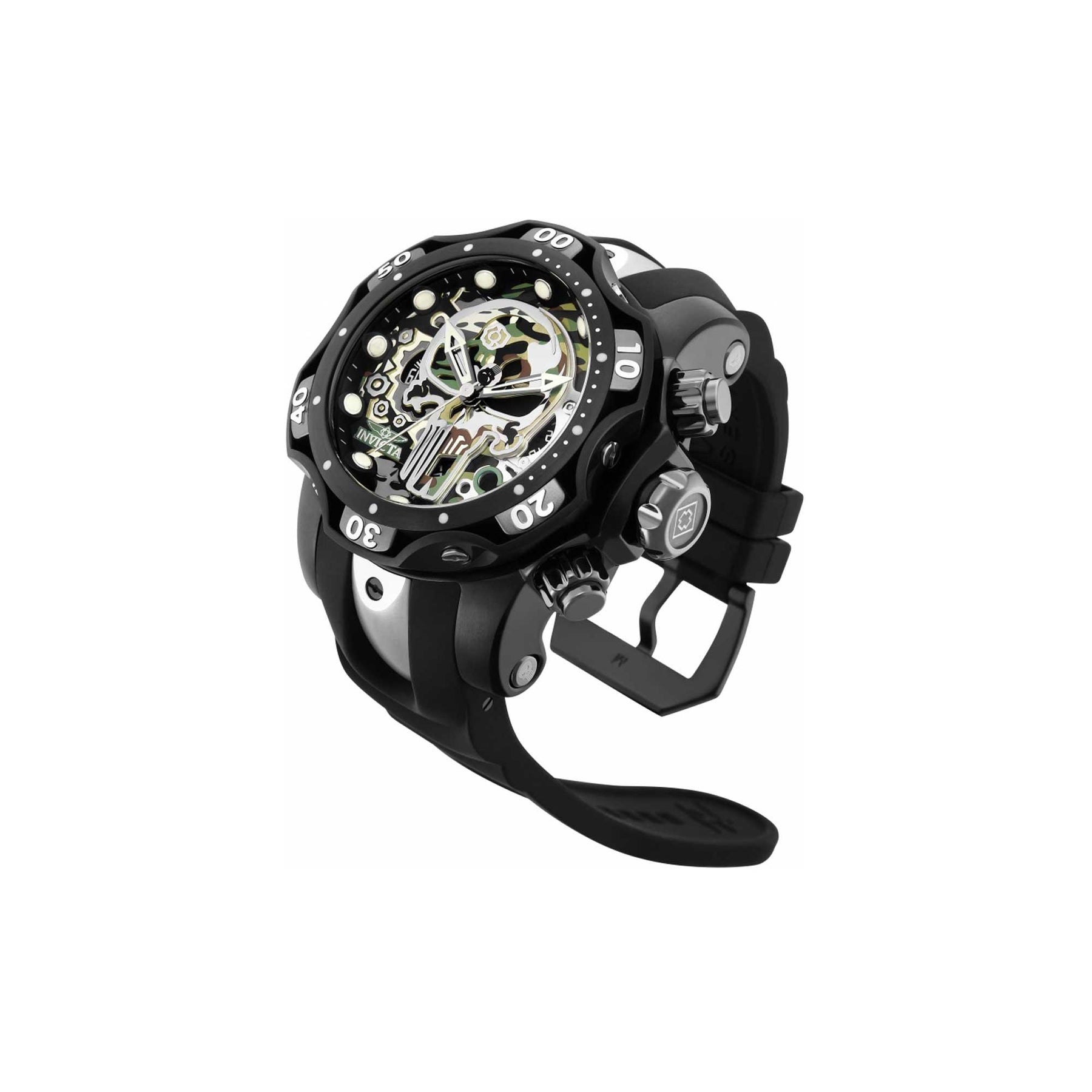 Invicta Watch Couture Special Edition Silver w/ Black Strap New Battery Amazon.com: Invicta Men main image 2