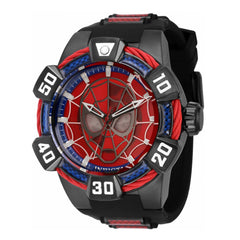 Invicta Men's Watch - Marvel Punisher Red Glass Fiber and Black Rubber Strap | 41024