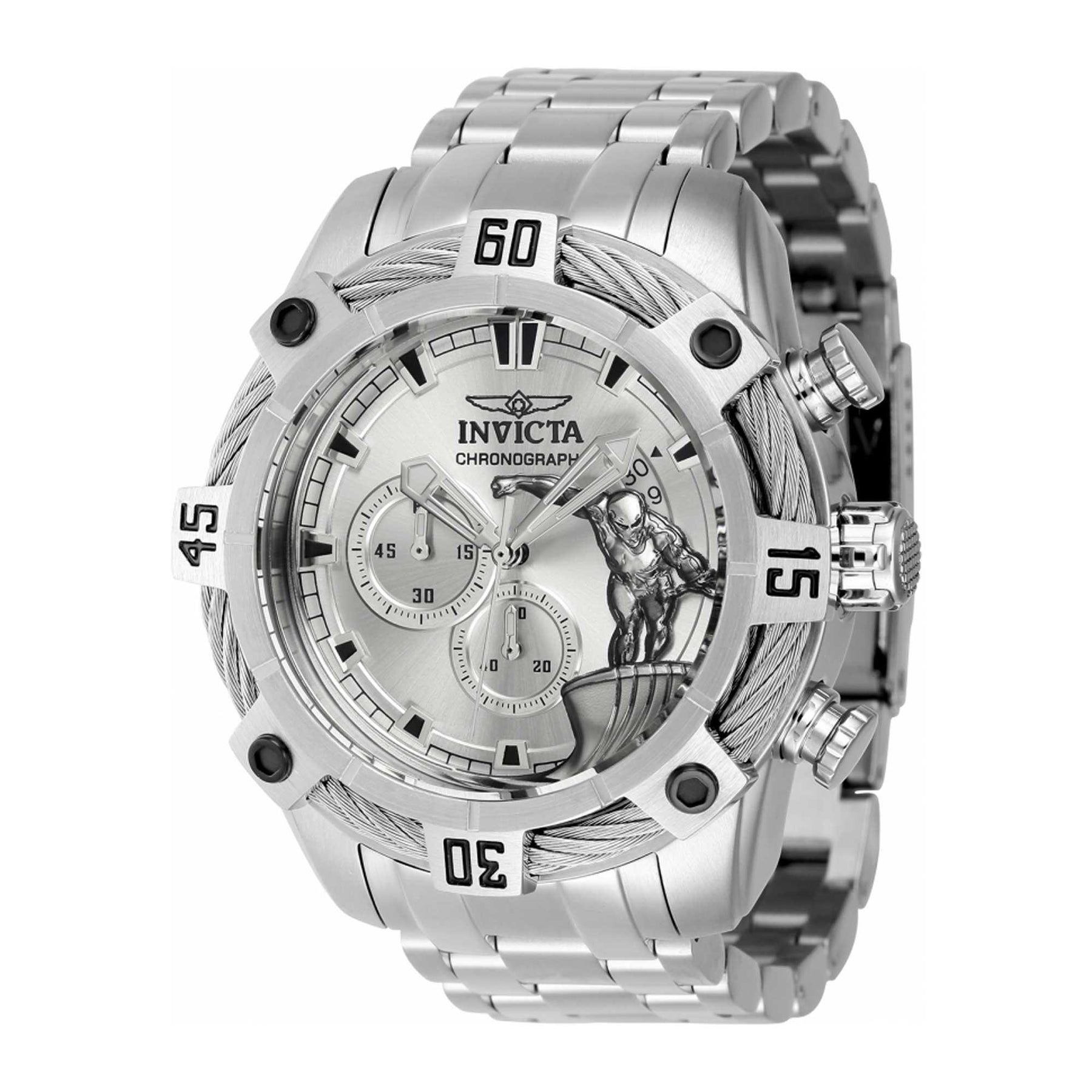 Invicta Men's Watch - Marvel Silver Surfer Quartz Chronograph Steel Br