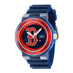 Invicta Men's Watch - MLB Boston Red Sox Rotating Bezel Blue Silicone Strap | 43138