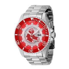 Invicta Men's Watch - MLB Boston Red Sox Rotating Bezel Silver Steel Bracelet | 43457