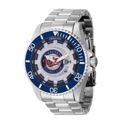 Invicta Men's Watch - MLB Minnesota Twins Rotating Bezel Silver Steel Bracelet | 43470