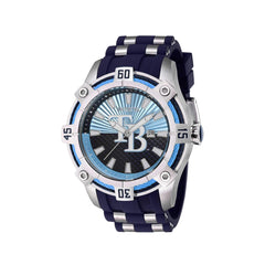 Invicta Men's Watch - MLB Tampa Bay Rays Date Display Blue Silicone Strap | 43296