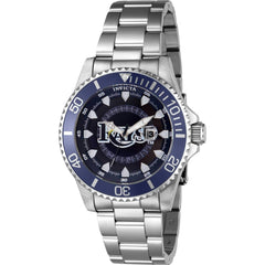 Invicta Men's Watch - MLB Tampa Bay Rays Rotating Bezel Silver Steel Bracelet | 43480