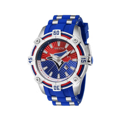 Invicta Men's Watch - MLB Toronto Blue Jays Date Display Blue Silicone Strap | 43298