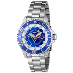 Invicta Men's Watch - MLB Toronto Blue Jays Date Display Silver Steel Bracelet | 43482