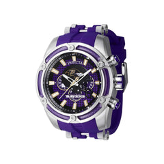 Invicta Men's Watch - NFL Baltimore Ravens Chronograph Purple Rubber Strap | 41877