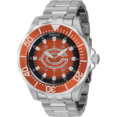 Invicta Men's Watch - NFL Chicago Bears Dial Rotating Bezel Silver Bracelet | 42125