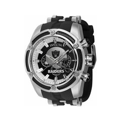 Invicta Men's Watch - NFL Las Vegas Raiders Chronograph Black Rubber Strap | 41903