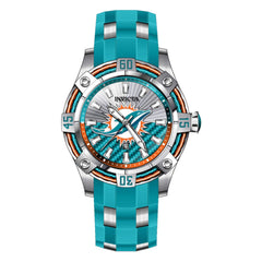 Invicta Men's Watch - NFL Miami Dolphins Light Blue and Silver Tone Strap | 42071