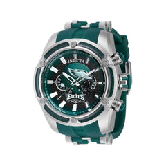 Invicta Men's Watch - NFL Philadelphia Eagles Chrono Dark Green Rubber Strap | 41920