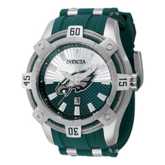 Invicta Men's Watch - NFL Philadelphia Eagles Green and Silver Tone Strap | 42060
