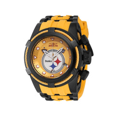 Invicta Men's Watch - NFL Pittsburgh Steelers Chrono Rubber and Steel Strap | 41433