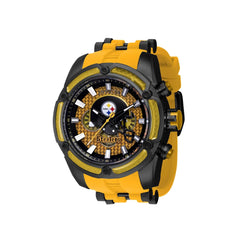 Invicta Men's Watch - NFL Pittsburgh Steelers Chronograph Yellow Rubber Strap | 41869