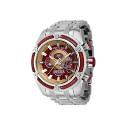 Invicta Men's Watch - NFL San Francisco 49ers Chrono Silver Steel Bracelet | 41809