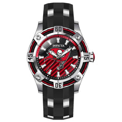 Invicta Men's Watch - NFL Tampa Bay Buccaneers Black and Silver Tone Strap | 42072