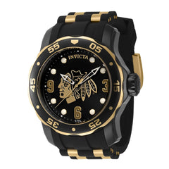 Invicta Men's Watch - NHL Chicago Blackhawks Rotating Bezel Silicone Strap | 42315