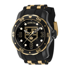 Invicta Men's Watch - NHL Los Angeles Kings Rotating Bezel Black Rubber Strap | 42309