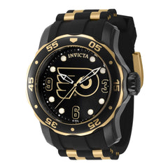 Invicta Men's Watch - NHL Philadelphia Flyers Rotating Bezel Silicone Strap | 42308