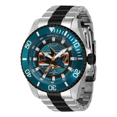 Invicta Men's Watch - NHL San Jose Sharks Dark Green, Black Rotating Bezel | 42254