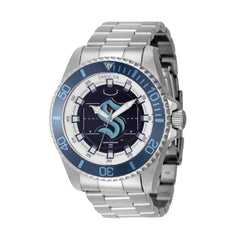 Invicta Men's Watch - NHL Seattle Kraken Silver Stainless Steel Bracelet | 42248