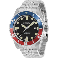 Invicta Men's Watch - Pro Diver Automatic Black Dial Silver Steel Bracelet | 39751