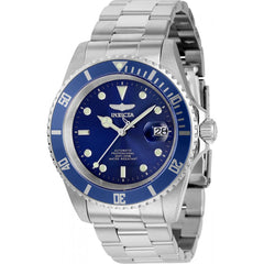 Invicta Men's Watch - Pro Diver Automatic Blue Dial Silver Steel Bracelet | 9094OBXL
