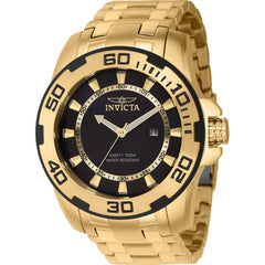Invicta Men's Watch - Pro Diver Black Dial Yellow Stainless Steel Bracelet | 39109