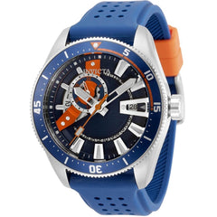 Invicta Men's Watch - Pro Diver Blue and Orange Dial Silicone Rubber Strap | 33511