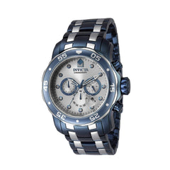 Invicta Men's Watch - Pro Diver Chronograph Light Blue and Silver Bracelet | 40921