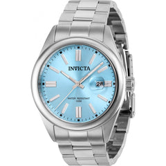 Invicta Men's Watch - Pro Diver Date Light Blue Dial Stainless Steel Bracelet | 38458