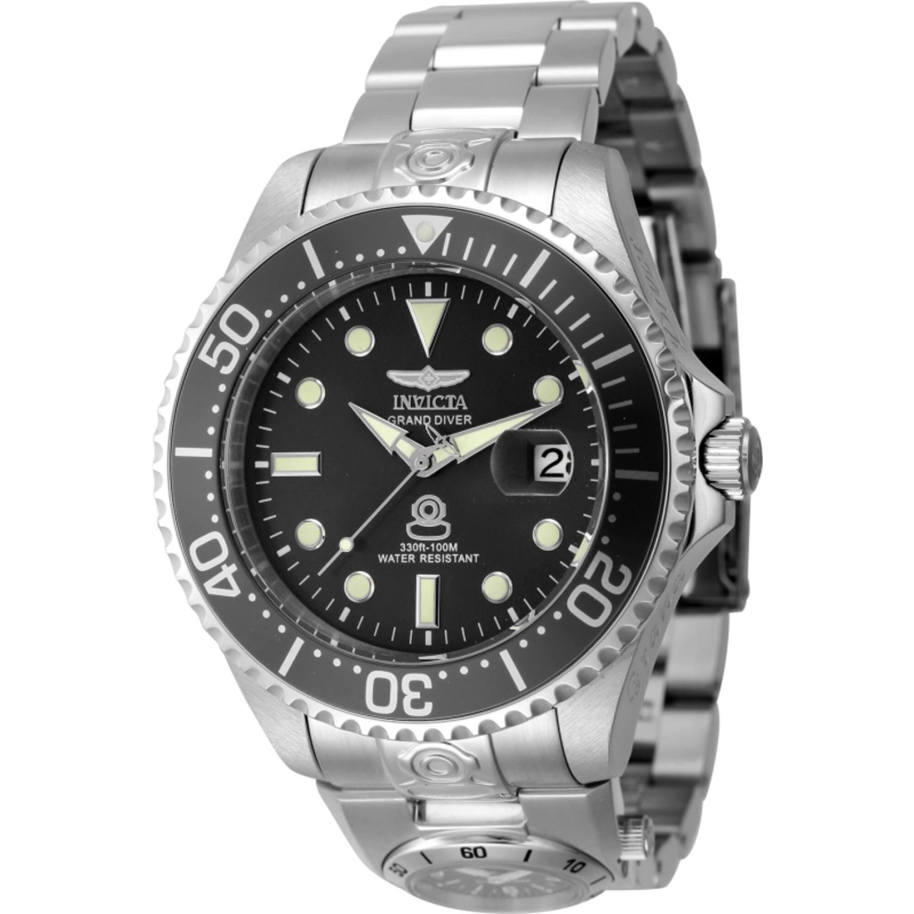 Invicta Silver Watch with Dark Dial Amazon.com: I By Invicta Men main image 2