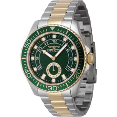 Invicta Men's Watch - Pro Diver Green Dial Two Tone Steel Bracelet Quartz | 47129