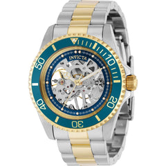 Invicta Men's Watch - Pro Diver Mechanical Skeleton Dial Two Tone Bracelet | 37881
