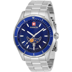 Invicta Men's Watch - Pro Diver Moon Phase Blue Dial Silver Tone Bracelet | 33463