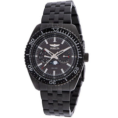 Invicta Men's Watch - Pro Diver Moon Phase Rotating Bezel Black Bracelet | 33578