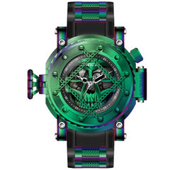 Invicta Men's Watch - Pro Diver Power Reserve Skull Dial Black Rubber Strap | 38578