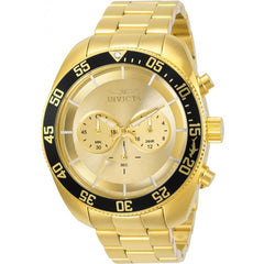 Invicta Men's Watch - Pro Diver Quartz Chronograph Gold Tone Dial Bracelet | 30059