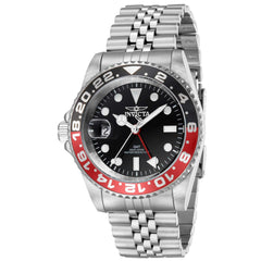 Invicta Men's Watch - Pro Diver Red and Black Bezel Stainless Steel Bracelet | 43971