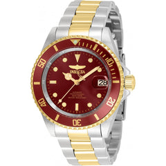Invicta Men's Watch - Pro Diver Red Dial Two Tone Stainless Steel Bracelet | 35704