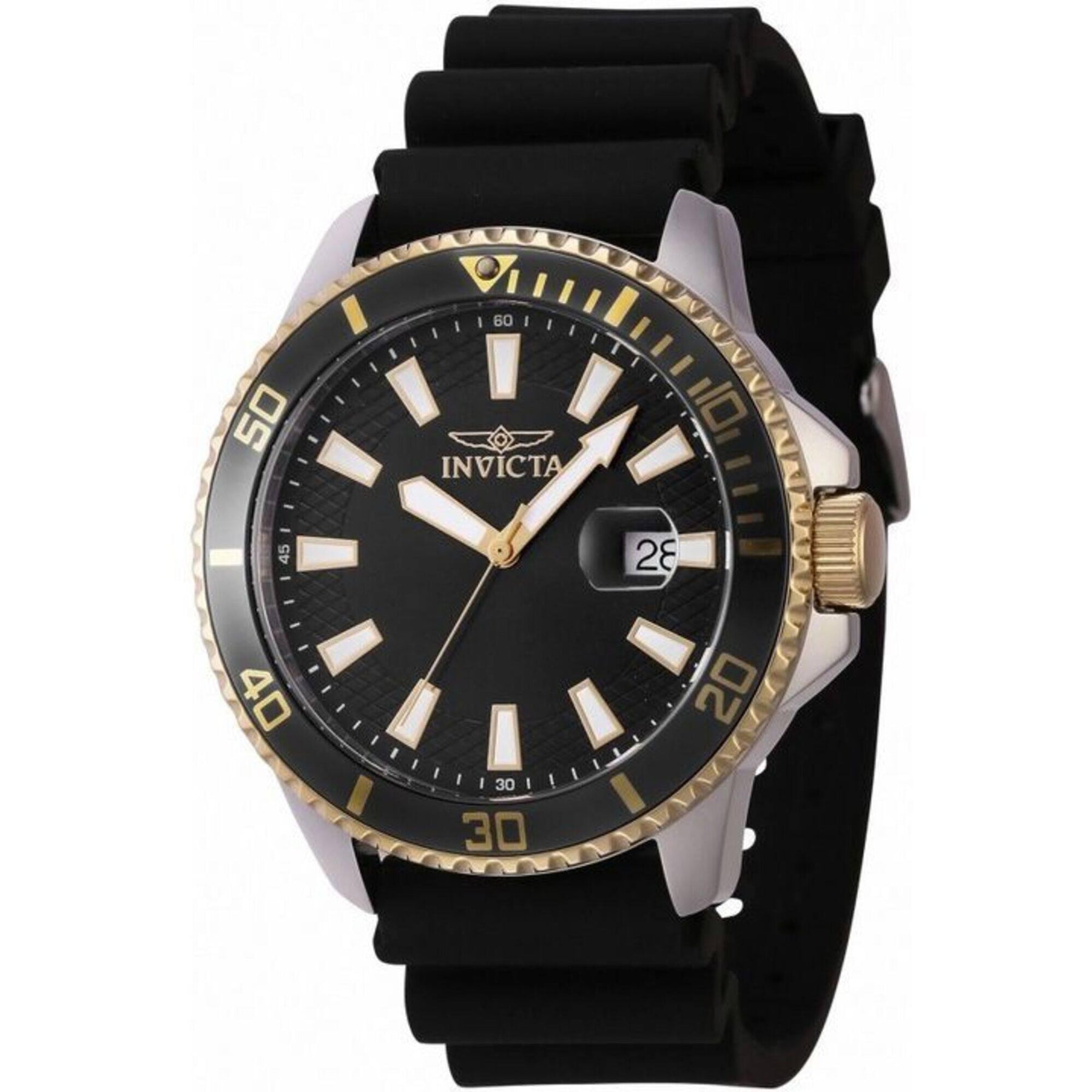 Invicta Men's Watch Pro Diver Rotating Bezel Black Silicone Rubber S - Main Image