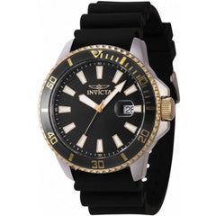 Invicta Men's Watch - Pro Diver Rotating Bezel Black Silicone Rubber Strap | 46132
