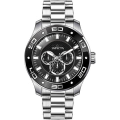 Invicta Men's Watch - Pro Diver Scuba Black Dial Stainless Steel Bracelet | 45756