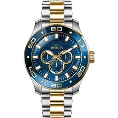Invicta Men's Watch - Pro Diver Scuba Blue Dial Two Tone Steel Bracelet Quartz | 45760